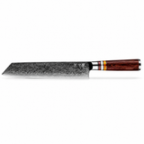 Couteau Kiritsuke en acier damas 22 cm, manche en Packa wood, série Takeshi