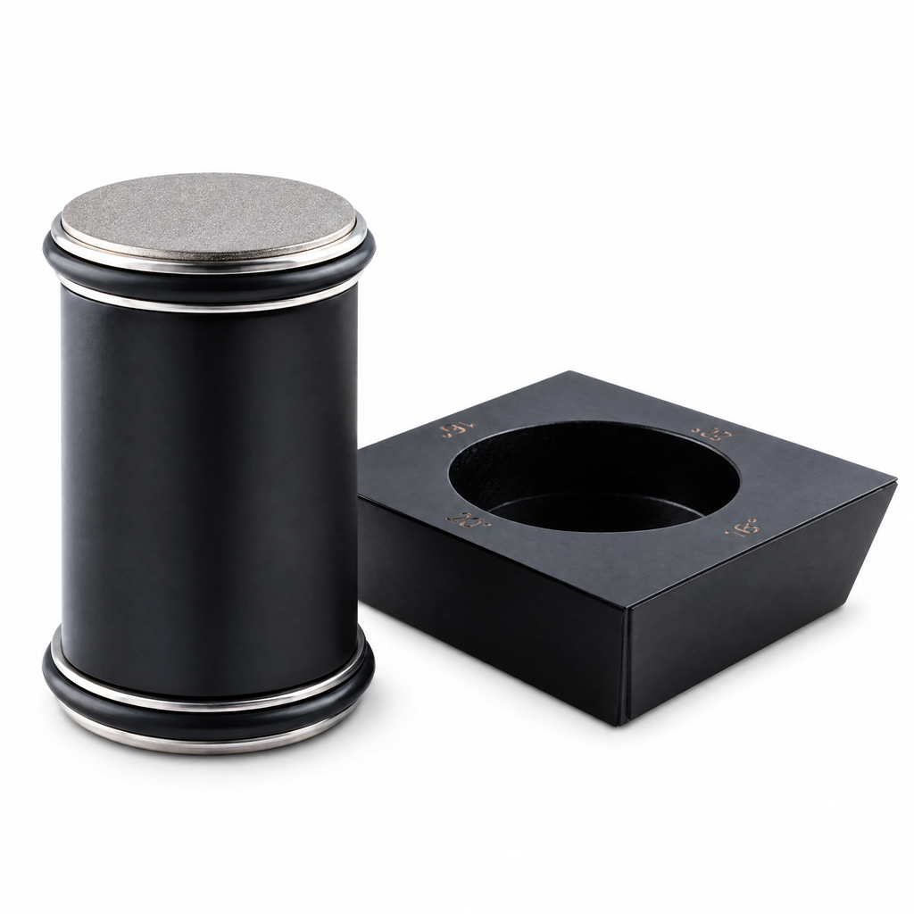 Aiguiseur rouleau magnétique finition noir mat, double grain 360 et 600