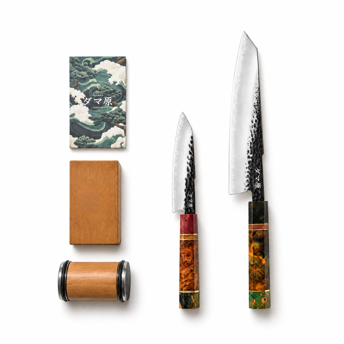 Pack Maîtrise Shinrai - Kiritsuke + Petty + Aiguiseur rouleau