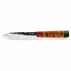Couteau Petty en acier AUS-10 12 cm, manche en bois stabilisé, série Shinrai