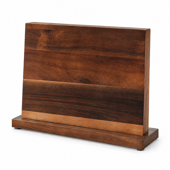 Support magnétique sur socle – Bois d’acacia naturel