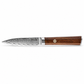 Couteau Ko-Petty en acier damas 8 cm, manche en bois de rose africain, série Kurohana